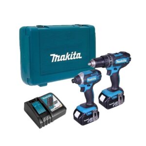 Makita DLX2131JX1 Combopack perceuse à percussion (DHP482) et visseuse à chocs (DTD152) 18V LXT + 2x3.0 Ah batteries en coffret