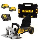 Dewalt DCW682P2-QW FRAISEUSE À LAMELLES XR 18V 2 x 5.0Ah Batterie, Chargeur avec coffret