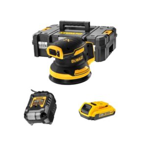 Dewalt DCW210D1 Ponceuse excentrique 125 mm 18V Brushless + en TSTAK + 1 X 2,0 Ah Batteries + Chargeur
