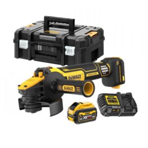 Dewalt DCG409VSX1-QW Meuleuse d'angle Accu Flexvolt Advantage 125 mm vitesse variable 18V avec 1 X 9 Ah batterie + chargeur en TSTAK