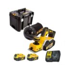 Dewalt DCP580P2-QW Rabot XR 18V Li-Ion 2 X 5,0 Ah Batteries + chargeur en coffret TSTAK