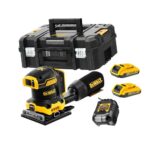 Dewalt DCW200D2 Ponceuse vibrante sans fil 18 V 108x115 mm + 2 x 2,0Ah Batteries + Chargeur + Coffret T-STAK