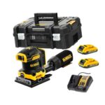 Dewalt DCW200D2 Ponceuse vibrante sans fil 18 V 108x115 mm + 2 x 2,0Ah Batteries + Chargeur + Coffret T-STAK
