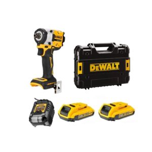 Dewalt DCF922D2T-QW Clé à choc sans fil sans charbon 18V Li-ion XR – 2 X 2.0Ah Batreries + chargeur en Tstak