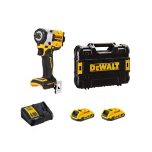 Dewalt DCF922D2T-QW Clé à choc sans fil sans charbon 18V Li-ion XR – 2 X 2.0Ah Batreries + chargeur en Tstak