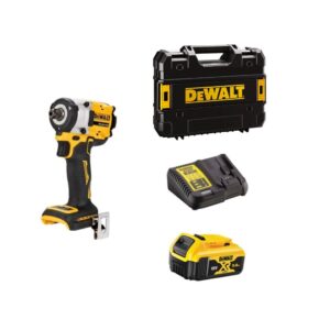 Dewalt DCF922P1T-QW Clé à choc sans fil sans charbon 18V Li-ion XR – 1 X 5.0Ah Batreries + chargeur en Tstak