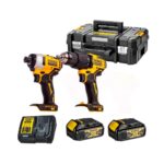 Dewalt DCK2062M2T-QW Pack de 2 outils DCD709 + DCF809 (18V, 2 x 4,0Ah + chargeur) en Coffret TSTAK