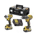 Dewalt DCK268P2T-QW Pack 2 outils XR 18V 2X5Ah Li-Ion - DCD791 Perceuse visseuse compact + DCF887 Visseuse à chocs