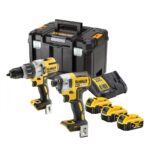 Dewalt DCK276P3T-QW Pack 2 outils 18V XR (DCD996 + DCF887 + 3 batteries 5.0Ah + chargeur + coffret T-STAK