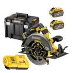 Dewalt DCS578X2 Scie Circulaire 54V FlexVolt 190mm 2 X 9.0Ah Batteries + chargeur en T-STAK