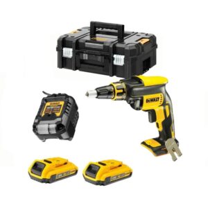 Dewalt DCF620D2T-QW Visseuse placo à batteries 18V XR Li-Ion set (2x batterie 2,0Ah + chargeur) dans TSTAK