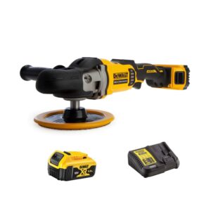 Dewalt DCM849P2-QW Poliseuse rotative XR 18V 2 X 5 Ah Batteries + chargeur