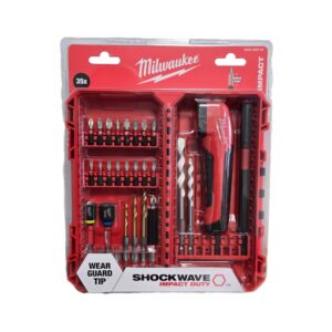 Milwaukee 4932493653 COFFRET EMBOUTS SHOCKWAVE 38 PCS + ANGLE