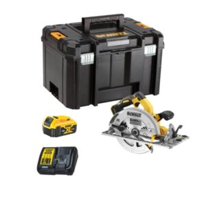 Dewalt DCS572P1-QW Scie circulaire XR 18V 184 mm - 1 X 5.0 Ah batterie + chargeur en coffret