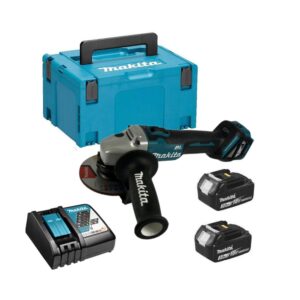 Makita DGA511RFJ Meuleuse sans-fil 18V LXT Li-ion Brushless 125 mm -  2 X 3.0 Ah batteries + chargeur en coffret