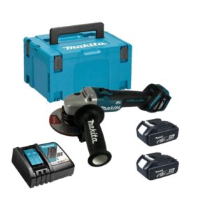 Makita DGA511RMJ Meuleuse sans-fil 18V LXT Li-ion Brushless 125 mm -  2 X 4.0 Ah batteries + chargeur en coffret