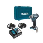 Makita DTW180RFJ Boulonneuse a chocs 180Nm 3/8 18V - 2X3.0Ah Batteries + chargeur + coffret
