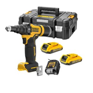 Dewalt DCF403D2-QW Riveteuse sans fil 18 V 2.4-4.8mm – 2X2.0Ah Batteries + chargeur en T-STAK