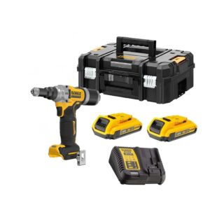 Dewalt DCF414D2-QW Riveteuse sans fil  18 V 4.8-6.4mm - 2X2.0Ah Batteries + chargeur en T-STAK