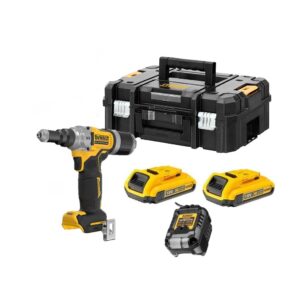 Dewalt DCF414D2-QW Riveteuse sans fil  18 V 4.8-6.4mm - 2X2.0Ah Batteries + chargeur en T-STAK