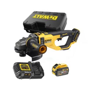 Dewalt DCG460X1-QW Meuleuse d'angle sans fil 54V 230mm – 1X9.0Ah Batterie FlexVolt + chargeur en coffret