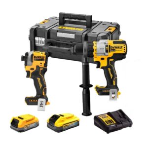 Dewalt DCK2052H1E1T-QW Set DCD999 perceuse à percussion et DCF850 clé à choc sans fil 18V - 1X5.0Ah + 1X1.7Ah Batteries PowerStack + chargeur en coffret