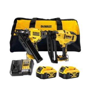 Dewalt DCK246P2-QW 18V Cloueur kit XR - DCN930 + DCN660 -  2 X 5 Ah Batteries + Chargeur en sac de transport