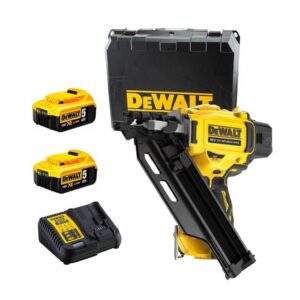 Dewalt DCN930P2-QW Cloueur sans fil brushless 18V XR - 2 X 5 Ah Batteries + Chargeur en coffret