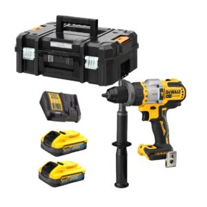 Dewalt DCD999H2T-QW Premium Perceuse-visseuse à percussion XRP 18V + 2 x 5,0Ah Batteries Powerstack + Chargeur + Coffret T-STAK