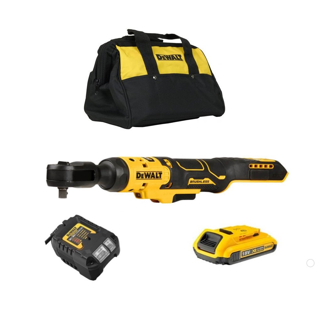 Clé à Cliquet Sans Fil DeWALT DCF500L2G-QW 12V - 3/8" Et 1/4" - Couple 75 Nm - Batterie 3 Ah