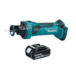 Makita DCO180F1 Affleureuse plaque de plâtre 18V Li-Ion Ø 6,35 mm LXT + 1 x 3.0Ah Batterie – sans chargeur