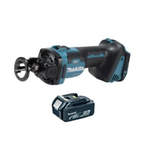 Makita DCO181T1 Affleureuse plaque de plâtre 18V Li-Ion LXT + 1 x 5.0Ah Batterie – sans chargeur
