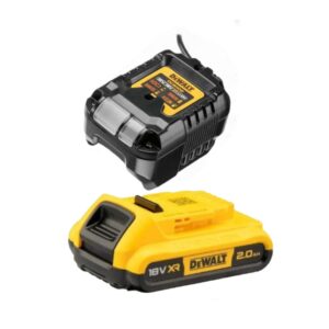 Dewalt DCB1102D1-QW Pack 1 X 2.0 Ah Batterie – XR – 18V – Li-Ion + Chargeur