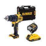 Dewalt DCD709D1T-QW Perceuse à percussion sans fil XR 18V 65Nm 2 vitesses - 1 X 2.0 Ah Batterie, chargeur en coffret