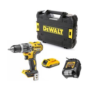 Dewalt DCD796D1-QW Perceuse Visseuse Percussion Compact XR 18V Li-Ion Brushless - 1X 2Ah Batterie + chargeur en coffret