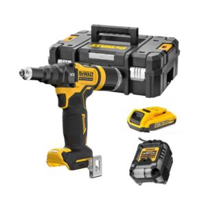 Dewalt DCF403D1-QW Riveteuse sans fil 18 V 2.4-4.8mm – 1X2.0Ah Batterie + chargeur en T-STAK