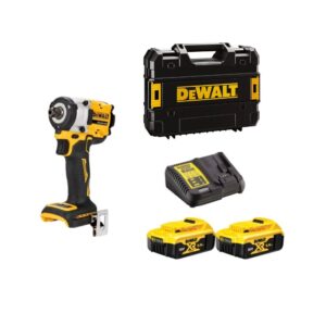Dewalt DCF922P2T-QW Clé à choc sans fil sans charbon 18V Li-ion XR – 2 X 5.0Ah Batreries + chargeur en Tstak
