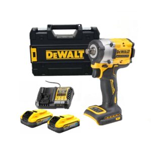 Dewalt DCF921H2T-QW Clé à Chocs 1/2" 406Nm 18V XR + 2X5.0Ah POWERSTACK + chargeur en Coffret TSTAK II