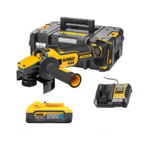 Dewalt DCG409H1T Meuleuse  XR 18V Li-Ion 1X5.0Ah Batterie PowerStack + chargeur en T-STAK