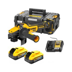 Dewalt DCG409H2T Meuleuse  XR 18V Li-Ion 2X5.0Ah Batteries PowerStack + chargeur en T-STAK