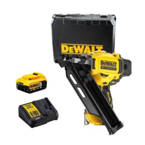 Dewalt DCN930P1-QW Cloueur sans fil brushless 18V XR - 1 X 5 Ah Batterie + Chargeur en coffret