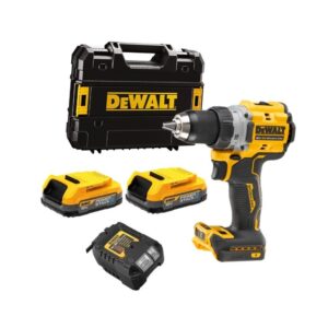 Dewalt DCD800E2T-QW Perceuse visseuse 18V XR 90 Nm + 2 x 1,7Ah Batteries Powerstack + Chargeur + Coffret T-STAK