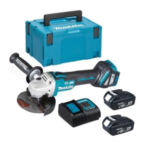 Makita DGA513RMJ  Meuleuse d'angle 125 mm 18V LXT 2X4.0Ah Batteries + chargeur en Makpac
