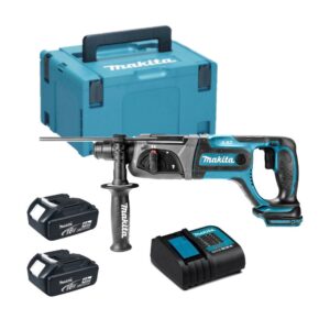 Makita DHR241RMJ Perforateur Burineur 18V Li-ion - SDS-Plus - 2X4.0Ah Batteries + chargeur en Makpac