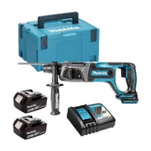 Makita DHR241RTJ Perforateur Burineur 18V Li-ion - SDS-Plus - 2X5.0Ah Batteries + chargeur en Makpac