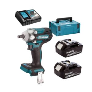 Makita DTW300RTJ Boulonneuse a chocs 1/2" 330Nm LXT 18V - 2X5.0Ah Batteries + chargeur en Makpac
