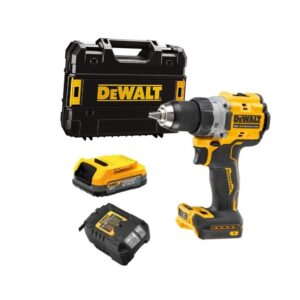 Dewalt DCD800E1T-QW Perceuse visseuse 18V XR 90 Nm + 1 x 1,7Ah Batterie Powerstack + Chargeur + Coffret T-STAK