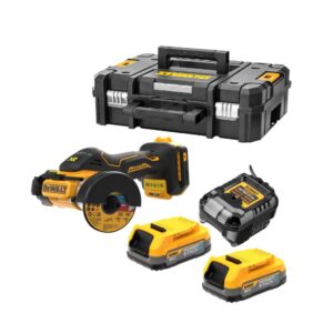 Dewalt DCS438E2T-QW Coupeuse mul­ti-ma­té­riaux Ø 76mm 18V + 2 x 1,7Ah Batteries Powerstack + Chargeur + Coffret T-STAK
