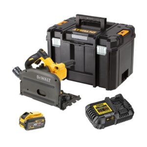 Dewalt DCS520X1-QW Scie circulaire plongeante  54V XR FLEXVOLT - 1 batterie 54V 9.0Ah, chargeur, coffret