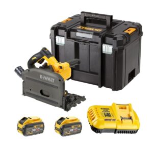 Dewalt DCS520X2-QW Scie circulaire plongeante  54V XR FLEXVOLT - 2 batteries 54V 9.0Ah, chargeur, coffret